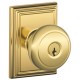 Schlage AND ADD Andover Door Knob with Addison Decorative Rose