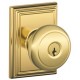 Schlage AND F80 AND 620 ADD MK ADD Andover Door Knob with Addison Decorative Rose