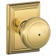Schlage AND F80 AND 716 ADD MK ADD Andover Door Knob with Addison Decorative Rose