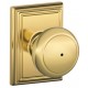 Schlage AND F80 AND 626 ADD KD ADD Andover Door Knob with Addison Decorative Rose