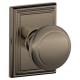 Schlage AND F80 AND 619 ADD CK ADD Andover Door Knob with Addison Decorative Rose