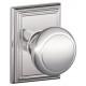 Schlage AND F170 AND 619 ADD ADD Andover Door Knob with Addison Decorative Rose