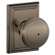 Schlage AND F10 AND 620 ADD ADD Andover Door Knob with Addison Decorative Rose