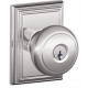 Schlage AND F80 AND 626 ADD KD ADD Andover Door Knob with Addison Decorative Rose