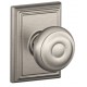 Schlage GEO F80 GEO 609 ADD KD ADD Georgian Door Knob with Addison Decorative Rose