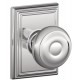 Schlage GEO F80 GEO 620 ADD CK ADD Georgian Door Knob with Addison Decorative Rose