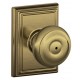 Schlage GEO F51A GEO 622 ADD CK ADD Georgian Door Knob with Addison Decorative Rose