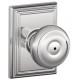 Schlage GEO F80 GEO 619 ADD KD ADD Georgian Door Knob with Addison Decorative Rose