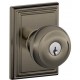 Schlage GEO F10 GEO 619 ADD ADD Georgian Door Knob with Addison Decorative Rose