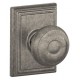 Schlage GEO F80 GEO 619 ADD KD ADD Georgian Door Knob with Addison Decorative Rose