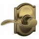 Schlage ACC F40 ACC 619 CAM CAM Accent Door Lever with Camelot Decorative Rose