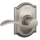 Schlage ACC F51A ACC 505 CAM CK CAM Accent Door Lever with Camelot Decorative Rose