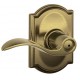 Schlage ACC F80 ACC 716 CAM RH KD CAM Accent Door Lever with Camelot Decorative Rose