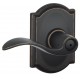 Schlage ACC F80 ACC 608 CAM LH KA4 CAM Accent Door Lever with Camelot Decorative Rose