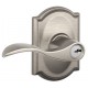 Schlage ACC F80 ACC 608 CAM LH KA4 CAM Accent Door Lever with Camelot Decorative Rose
