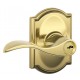 Schlage ACC CAM Accent Door Lever with Camelot Decorative Rose