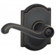 Schlage FLA CAM Flair Door Lever with Camelot Decorative Rose