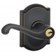 Schlage FLA CAM Flair Door Lever with Camelot Decorative Rose