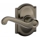 Schlage FLA F80 FLA 608 CAM LH KA4 CAM Flair Door Lever with Camelot Decorative Rose