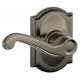 Schlage FLA F10 FLA 619 CAM CAM Flair Door Lever with Camelot Decorative Rose