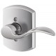 Schlage ACC GRW Accent Door Lever with Greenwich Decorative Rose