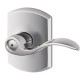 Schlage ACC GRW Accent Door Lever with Greenwich Decorative Rose