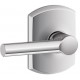 Schlage BRW F51A BRW 622 GRW KD GRW Broadway Door Lever with Greenwich Decorative Rose