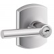 Schlage BRW F170 BRW 619 GRW GRW Broadway Door Lever with Greenwich Decorative Rose