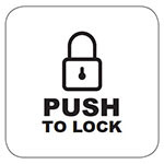 Lock Symbol / PUSH TO LOCK